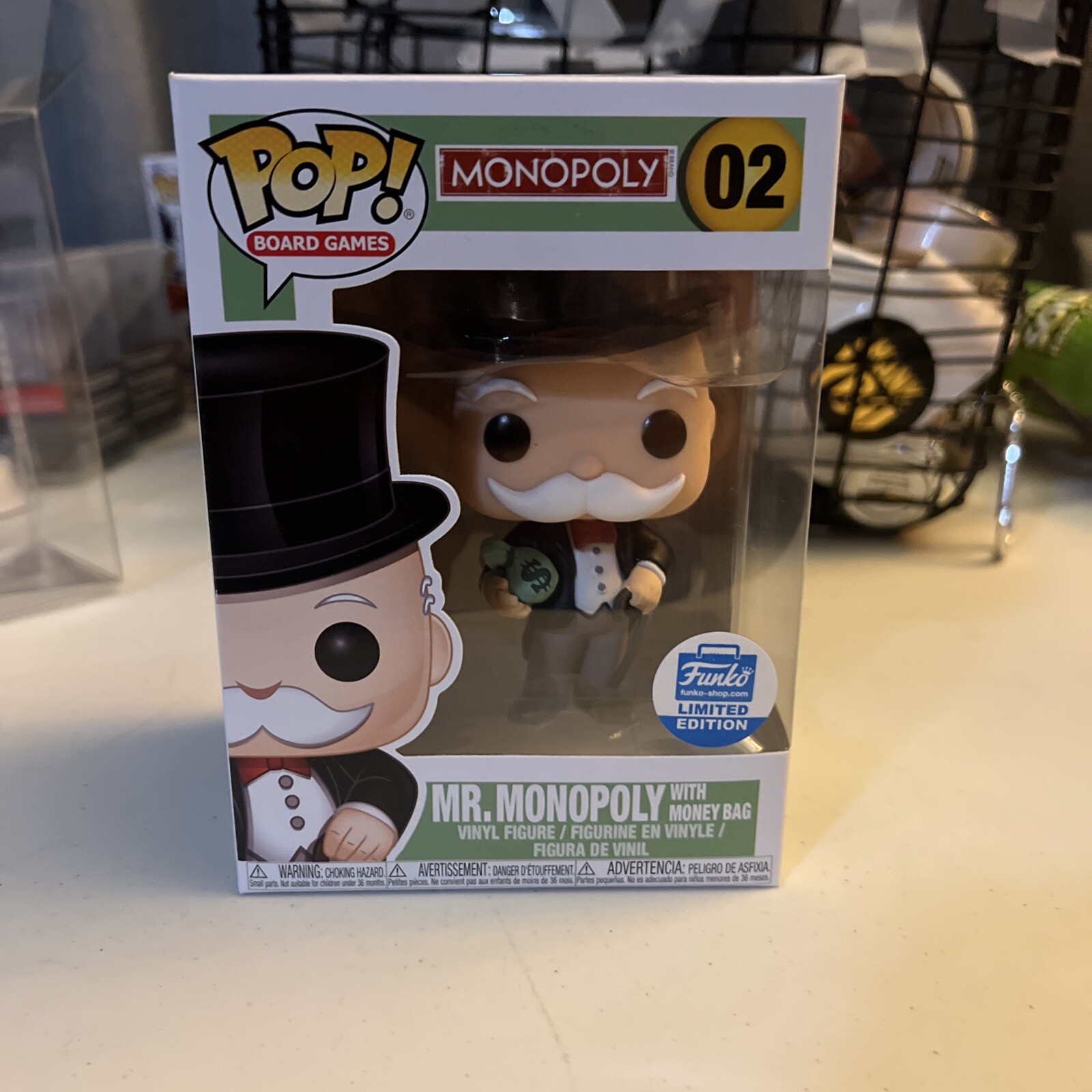 Funko Pop! Vinilo: Monopoly - Mr. Monopoly Con Bolsa De Dinero - Funko Web (Fw)...
