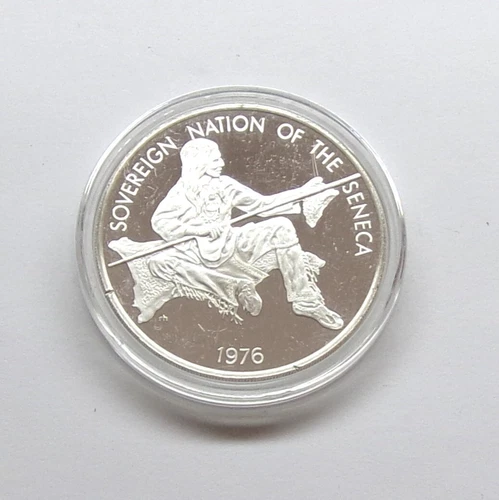 1976 Sovereign Nation of the Seneca Indian Tribe  .999 Silver Proof Round