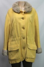 Krizia Poi Women's Coat Jacket Yellow Size 44