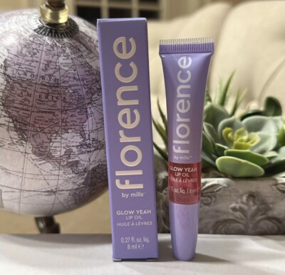 Florence Glow Yeah Lip Oil .27 fl.oz., 8ml NEW in Box Full Size