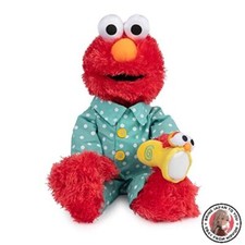 NEW GUND Sesame Street Official Bedtime Elmo Muppet Plush Premium