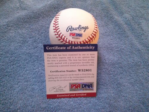 DARRYL STRAWBERRY SIGNED OFFICIAL FINAL SEASON LOGO BASEBALL PSA NY YANKEES - Picture 2 of 3