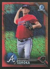 2016 Bowman Chrome Michael Soroka Prospects Orange Shimmer #BCP194 Card