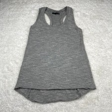 Rag & Bone Knit Raglan Gray Racerback Tank Wo...