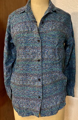 Sisley Vintage 80er Damen Hemd Bluse Party Disco. TOP!!!