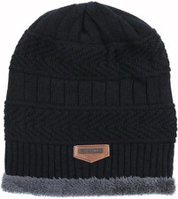 2x Hats Caps Skullies Beani Beanie Winter Hat for Men Warm Hat Fashion Knitting