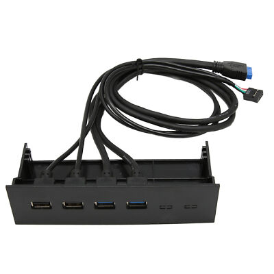 5.25in USB 3.0 Front Panel Hub 4 Ports 5Gbps High Speed 19pin USB Front Panel.DE