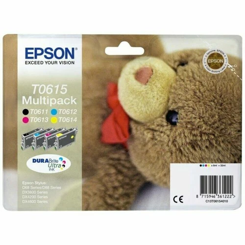 Epson DURABrite Ultra Noir/Cyan/Magenta/Jaune Cartouches d'Encre (C13T06154010)