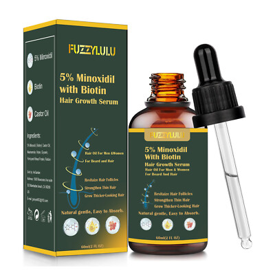 5% Minoxidil Hair Growth Serum Oil, Hair Growth Treatment for Thicker Longer