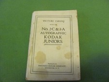 Picture Taking with the 2C  3A Autographic Kodak Juniors Vintage 1917 Booklet.