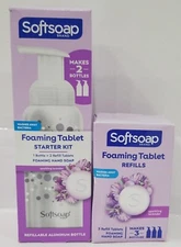 Softsoap Foaming Tablet Starter Kit & Foaming Tablet Refills, Sparkling Lavender