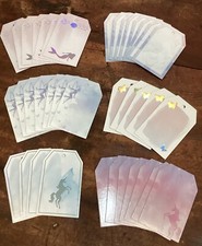 Lot of 41 Cardboard 4.75  x3  Gift Tags Fairy Unicorn Mermaid