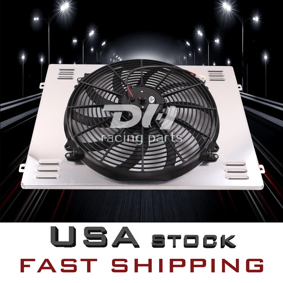 Cubierta completa de aluminio pulido + ventilador para motor V8 Pontiac Catalina 61-66 6,9 L 6,4 L Foto 2 de 4