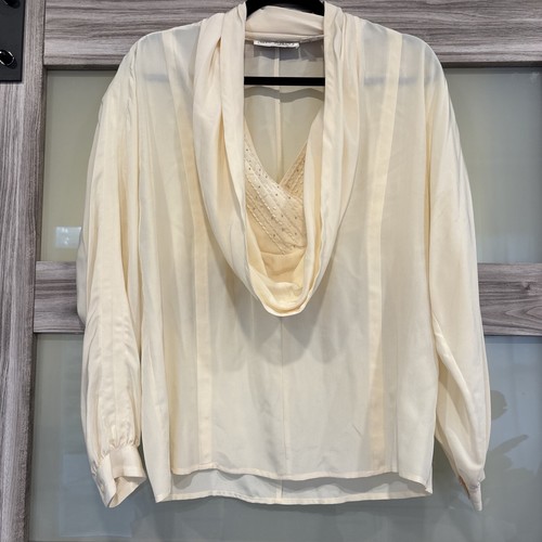 Women's Vintage 💯 Silk Classic 80s/90s Marc D'Alcy For Belane W/ Beading Sz 6