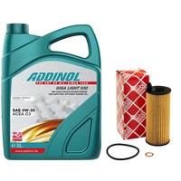 MotoröL Set 0W-30 Addinol 5 Liter + ÖLfilter 101324 FüR BMW 1Er X3 5Er X5 F10