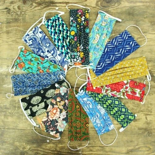 Face Mask Reversible Lightweight 100% Cotton Soft Covering Washable Zero Waste