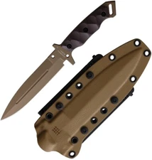 Halfbreed Blades Medium DE Fixed Knife 6.49" D2 Tool Steel Blade G10 Handle