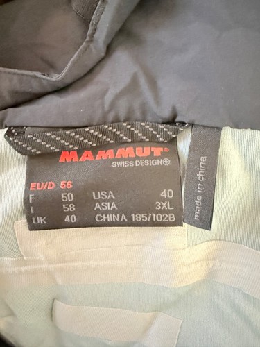 Mammut Extreme Men’s Gore-Tex Pro Ski Bib Pants Nordwand Pro Black Mens Size 40 - Picture 7 of 8