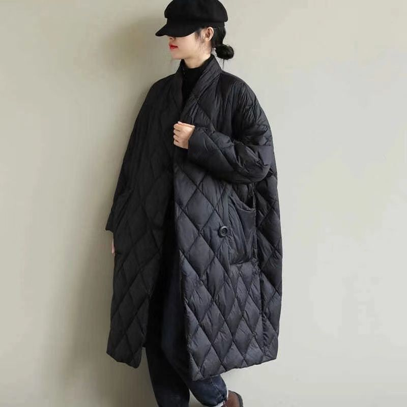 Accogliente giacca invernale da donna, casual, a maniche