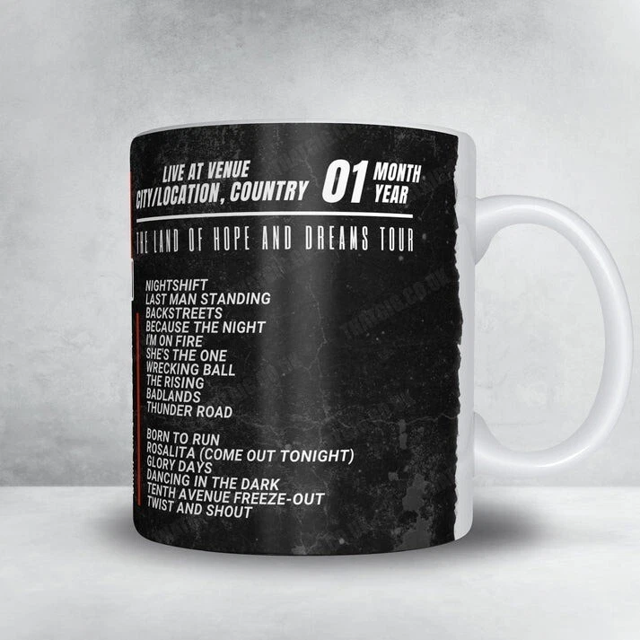 Bruce Springsteen Setlist Mug - Olympiastadion, Berlin, Germany - June 11th,2025