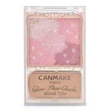 Canmake Glow Fleur Cheeks Blend Type Blush Palette B02 Rose Ballerina