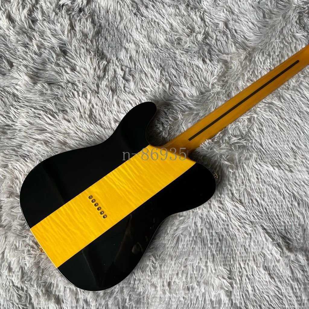 Blue Quilted Maple Top TL Electric Guitar Gold Hardware