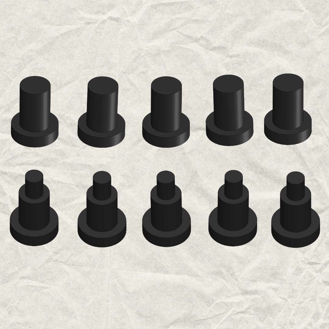 Remington 870 - Ejector Rivets, set of 10 (F18647 and F18646)