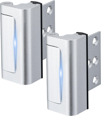 2 Pack Home Security Door Lock,Childproof Door Reinforcement Lock,with 3'' Stop W