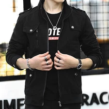 Men's Sherpa Winter Work Coats Military Tactical Army Cargo Combat Casual Jacket