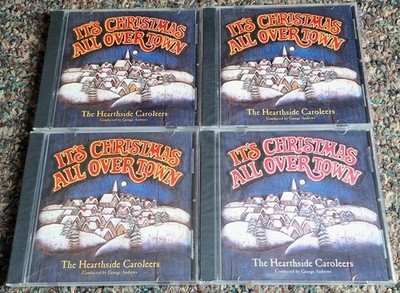 LOT OF 4 ''It s Christmas All Over Town'' CDs The Hearthside Caroleers NEW SEALED