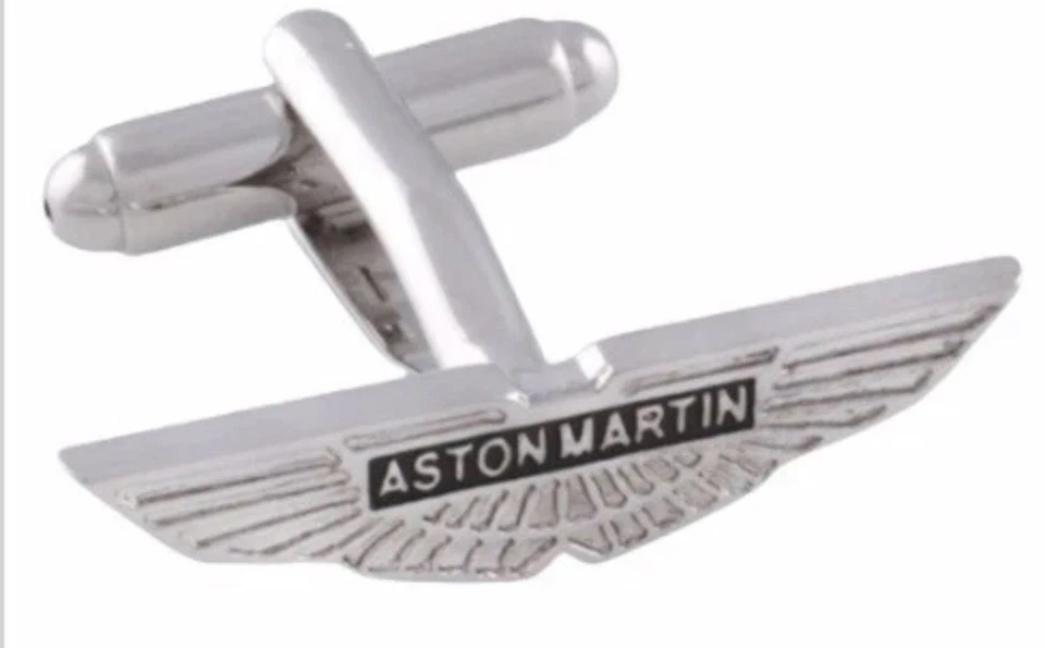 ✅ Gemelos de coche ASTON MARTIN enchapados en platino boda familia EN CAJA DE GEMELOS UK - Imagen 2 de 4