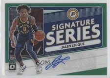 2020-21 Donruss Optic Signature Series Green Wave Prizm Jalen Lecque Auto bp9