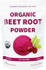 Ch rie Sweet Heart Organic Beet Root Powder Raw, Non-Gmo, 1 LB Natural Energ
