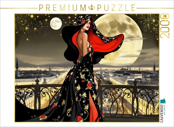 Calvendo Puzzle Stolze Anmut Im Mondlicht | 2000 Teile Lege-GrößE 90 × 67 Cm Fot-image