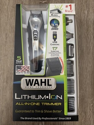    Wahl All In One Lithium Ion Trimmer Black/Silver 9888L - BNIB   