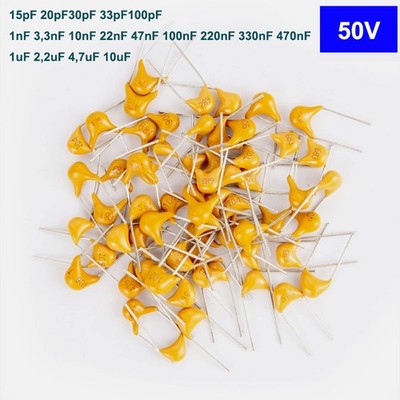 Keramik Kondensator 50V MLCC Monolithic Ceramic Capacitors Multi Layer 15pF-10uF
