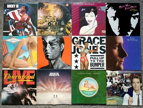 80's LP Record Lot 1 _ Rolling Stones _ Prince _ Phil Collins _ Duran Duran