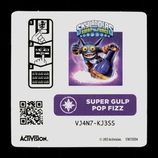 Super Gulp Pop Fizz Skylanders Swap Force 2013 Activision Sticker