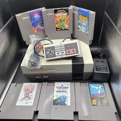 Original Nintendo Entertainment System NES Console Bundle 6 Games Controller