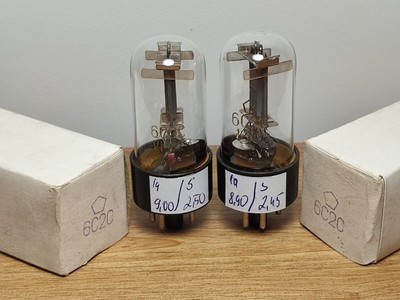 MATCHED PAIR 6S2S 6C2C = 6J5, VT94 HF Triode Tube Soviet NEW in BOX