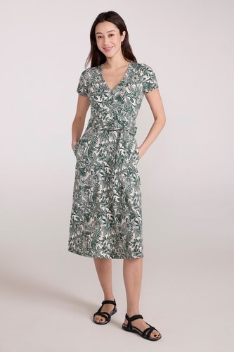 Mountain Warehouse Santorini Women's Midi Wrap Dress Summer Casual Ladies Outfit - Picture 3 of 40