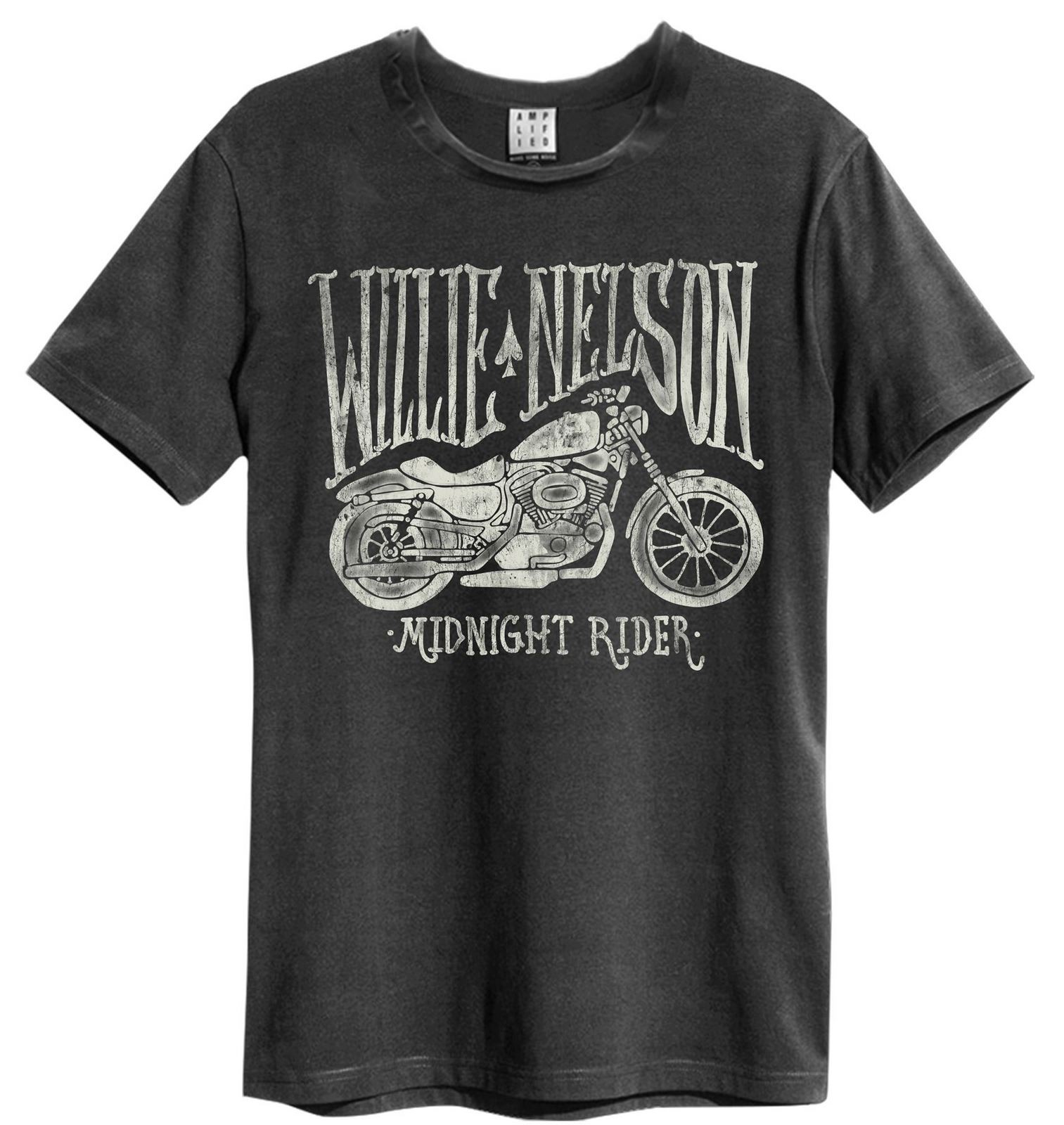 Amplified Clothing Willie Nelson Motorbike Print With Logo Männer X-Klein Kurzär