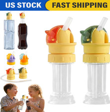 Reusable Water Bottle Spout Conversion Cap With Straw for Toddlers