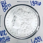 1896 BU UNCIRCULATED MORGAN SILVER DOLLAR AUTHENTIC U.S. MINT FREE SHIPPING 6331
