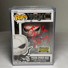 Funko Pop Marvel Venom 966 Poison Spider-Man EE Ex Firmado por Sam de la Rosa
