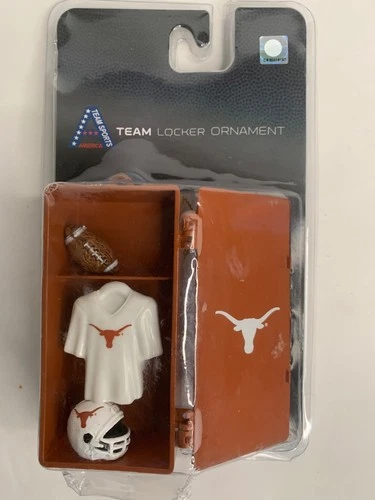 University of Texas Longhorns Team Football Locker Room Ornament UT Hook Em' NIB