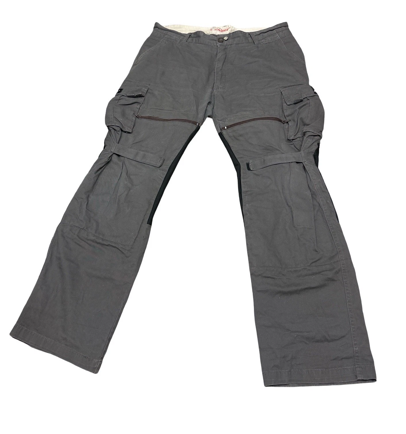 Brosh Worker Men’s Gray Moto Work Cargo Pants Size 38 X 33