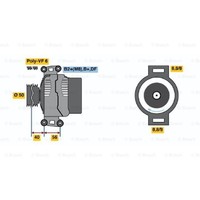 Bosch Generator Lichtmaschine 120A 14V FüR Jeep Grand Cherokee II WJ WG