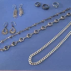 Vintage Sterling Silver Jewelry Mixed Lot 925 Earrings Rings Necklaces Bracelets