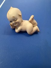 Vintage Lefton Bisque Kewpie Doll KW228 Piano Baby Winking Figurine Collectible